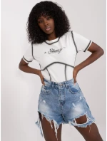 T shirt NM TS model 19662285 biały - FPrice T shirt NM TS model 19662285 biały - FPrice