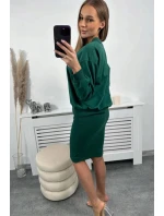 Dámský set šaty a mikina 9450 zelený - Kesi
