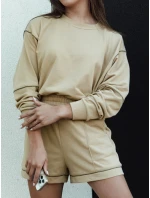 Dámská tepláková souprava beige Dstreet model 21978449 - FashionStreet Dámská tepláková souprava beige Dstreet model 21978449 - FashionStreet