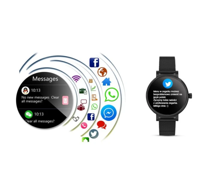 Dámské hodinky BLACK model 21804597 - RUBICON Dámské hodinky BLACK model 21804597 - RUBICON