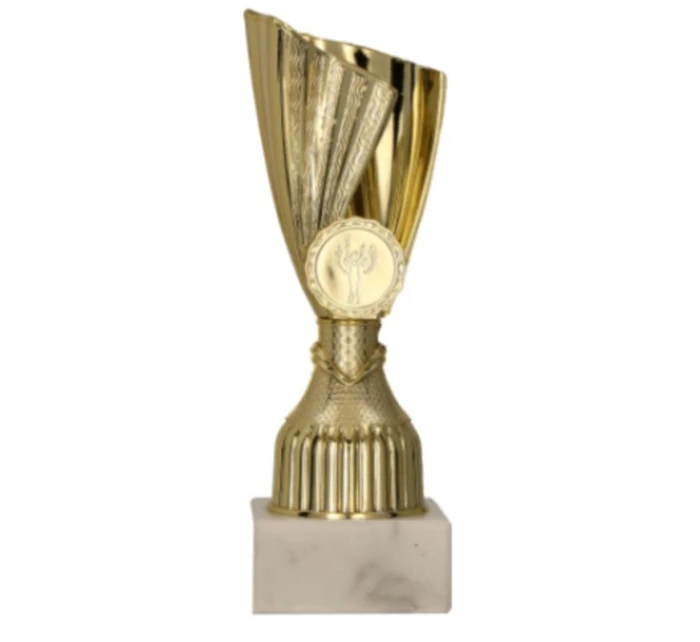 Zlatý plastový kelímek ZORA