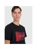 Pánské tričko s potiskem 4F 4FRAW25TTSHM3224-20S