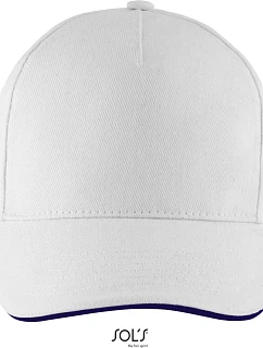 SOL'S Long Beach 5 panelová sandwich kšiltovka 25.0594 white/french navy