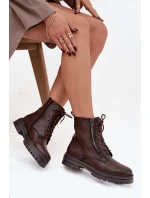 Dámské Workery Zateplené Čokoládové model 21747784 - Boto Dámské Workery Zateplené Čokoládové model 21747784 - Boto