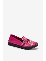 Dámské nazouvací kožené polobotky Maciejka 03512-73 Fuksie