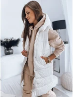 Dámská prošívaná vesta NOELIA bílá FashionStreet TY3133