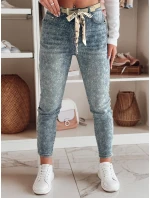 Dámské džínové kalhoty slim fit s páskem FLORAJIN blue FashionStreet UY2463 Dámské džínové kalhoty slim fit s páskem FLORAJIN blue FashionStreet UY2463