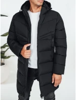 Pánská zimní bunda s kapucí černá prošívaná TX5070