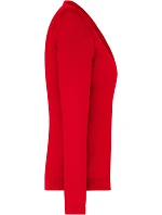 Daiber JN 660 Dámský pletený cardigan s výstřihem do V 02.0660 red Daiber JN 660 Dámský pletený cardigan s výstřihem do V 02.0660 red