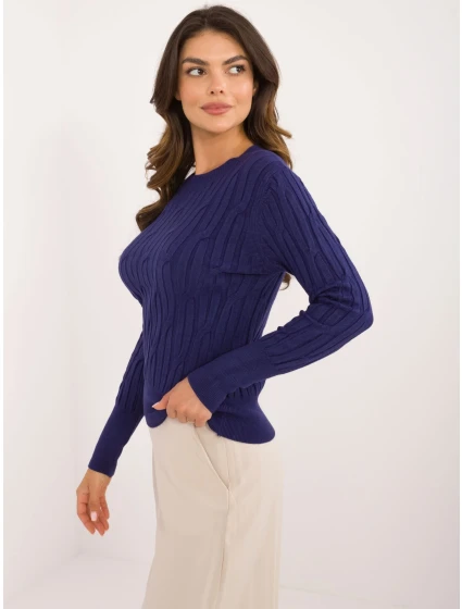 Sweter AT SW granatowy model 20493454 - FPrice Sweter AT SW granatowy model 20493454 - FPrice