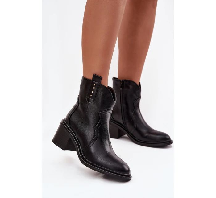 Boty na podpatku model 221135 Step in style Boty na podpatku model 221135 Step in style