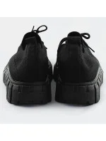 Černé ažurové šněrovací boty (AA37) Černé ažurové šněrovací boty (AA37)