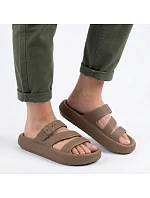 Dámské sportovní žabky na silné bazénové podrážce hnědé Big Star TT274A041 Dámské sportovní žabky na silné bazénové podrážce hnědé Big Star TT274A041