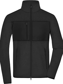 JN Pánská fleecová bunda 02. black/black model 22538411 - Daiber