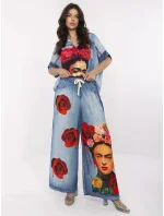 Kalhoty DHJ SP 19183 5.78 modrá Kalhoty DHJ SP 19183 5.78 modrá