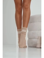 Dámské Ponožky Cop s Pruhy Béžové Dámské Ponožky Cop s Pruhy Béžové