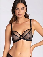 Dámská podprsenka NANCY 01 Černá s béžovou - Gatta