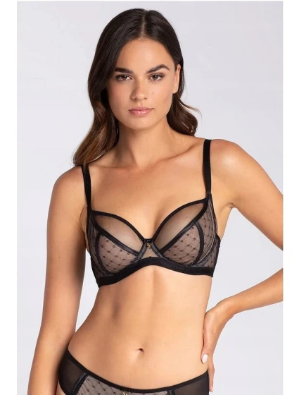 Dámská podprsenka NANCY 01 Černá s béžovou - Gatta