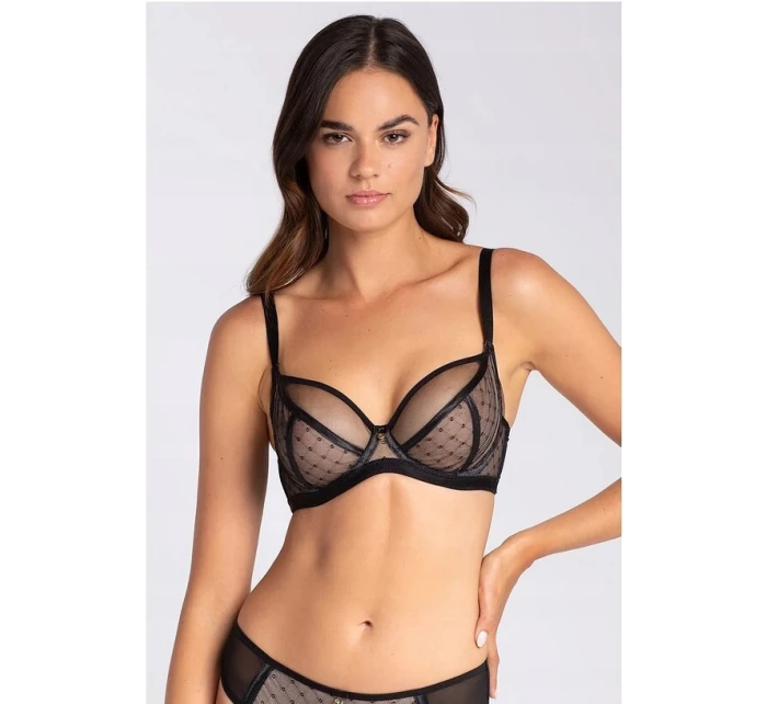 Dámská podprsenka NANCY 01 Černá s béžovou - Gatta