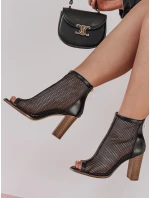 Dámské černé boty na jehlovém podpatku FashionStreet ZY0841 Dámské černé boty na jehlovém podpatku FashionStreet ZY0841