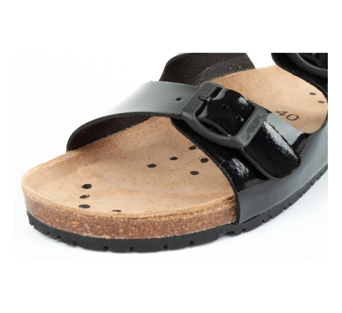 Sandály Black W pracovní žabky model 17524799 - Abeba Sandály Black W pracovní žabky model 17524799 - Abeba