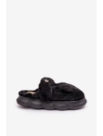 Kožené Pantofle S Malou Broží Černé Primaria Kožené Pantofle S Malou Broží Černé Primaria