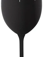 ÚKLID POČKÁ - černá sklenice na víno 350 ml