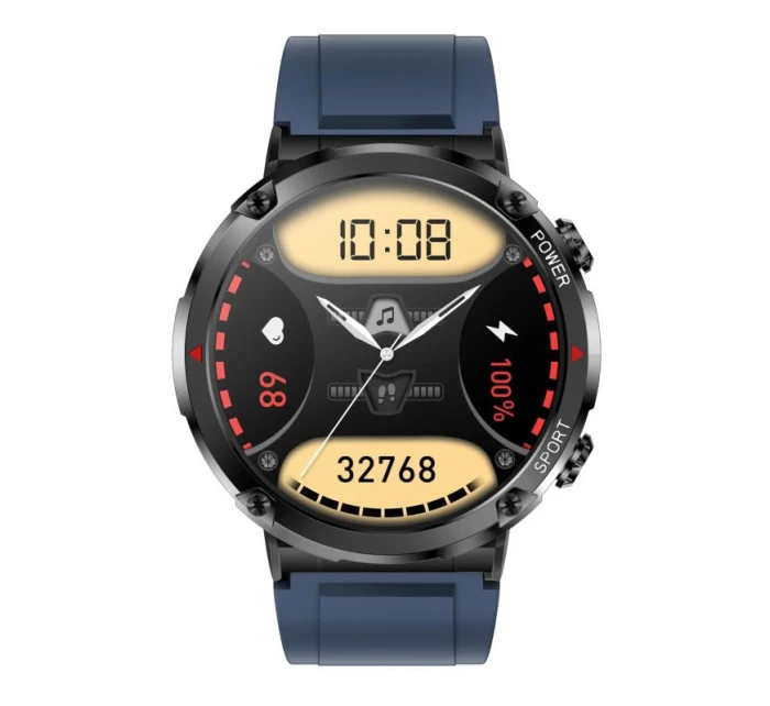 Chytré hodinky Gravity GT21-5 + námořnicky modrý silikonový řemínek Chytré hodinky Gravity GT21-5 + námořnicky modrý silikonový řemínek