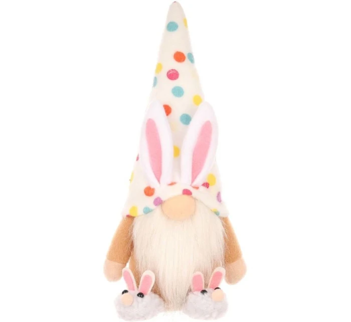 MEDVÍDEK GHOOM 25CM VE SNECH CHLAPEC JARNÍ DEKORACE