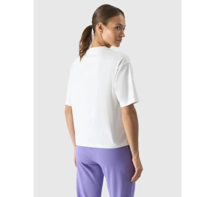 Dámské tričko oversize s potiskem 4F 4FRSS24TTSHF2089-11S
