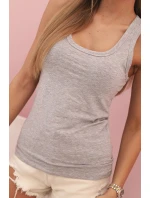 Dámská bavlněná bokserka na širokých ramínkách šedá