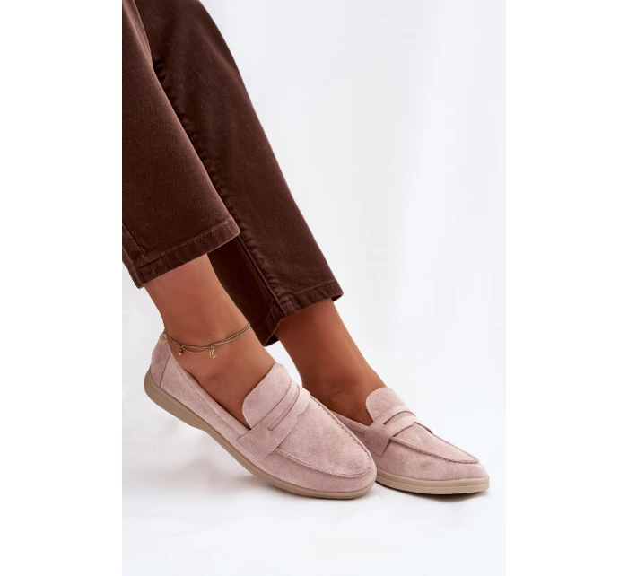 Dámské z eko semiše Špinavě růžová model 21900438 - Boto