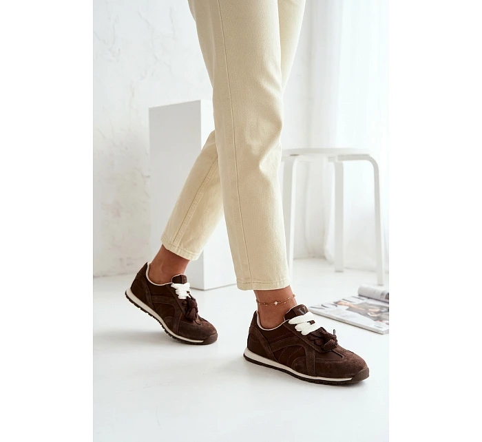 Kožené tenisky Vinceza Dámské 86427 Čokoládové Kožené tenisky Vinceza Dámské 86427 Čokoládové