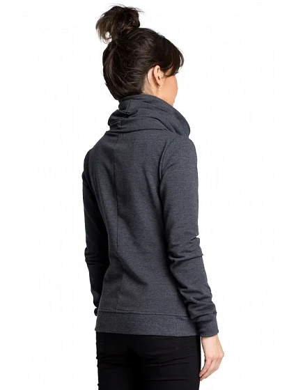 model 18001780 Mikina s kapucí na zip grafitová - BeWear