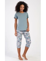 Dámské pyžamo kapri model 20711908 - Vienetta Dámské pyžamo kapri model 20711908 - Vienetta