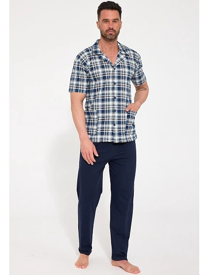 Pyžamo Cornette 318/61 kr/r 3XL–5XL, rozepínací Pyžamo Cornette 318/61 kr/r 3XL–5XL, rozepínací