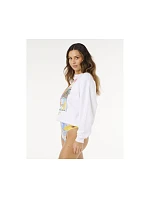 Dámská mikina RIP CURL Hayley O O/S Drop Shldr Crew bílá pánská Dámská mikina RIP CURL Hayley O O/S Drop Shldr Crew bílá pánská
