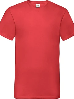 Fruit of the Loom Valueweight V-Neck T Tričko s výstřihem do V 16.1066 red