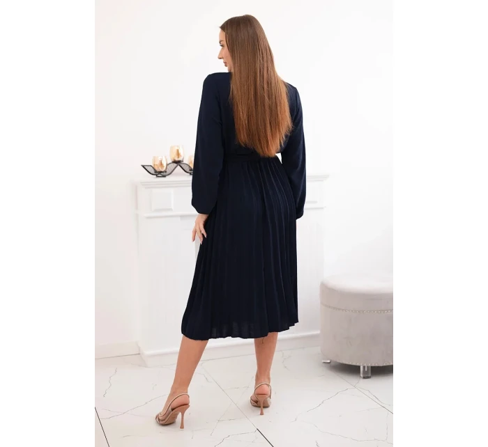 Šaty se  lemem námořnictvo model 21908517 - K-Fashion