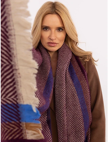 Szalik AT SZ model 20758562 bordowy - FPrice Szalik AT SZ model 20758562 bordowy - FPrice