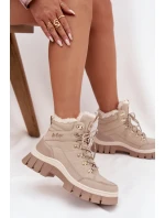 Dámské zateplené trapery Lee Cooper – béžové