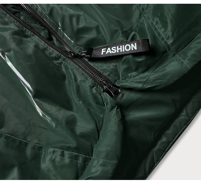 Zelená dámská bunda s kapucí model 17556018 - S'WEST