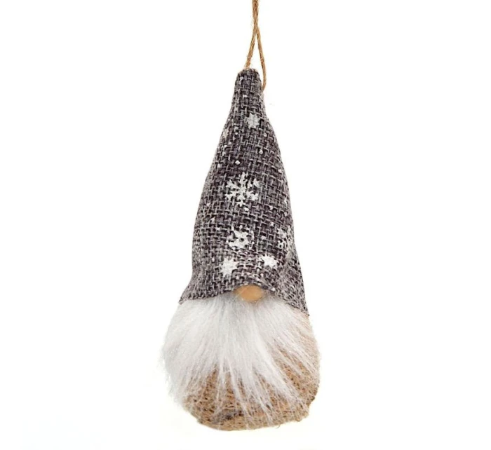 PŘÍVĚSEK S CETKOU SKŘÍTEK ŠEDÝ 11CM PŘÍVĚSEK S CETKOU SKŘÍTEK ŠEDÝ 11CM