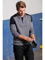 Printer Prime Polosweater Polo mikina 61.2060 black/orange Printer Prime Polosweater Polo mikina 61.2060 black/orange
