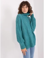 Sweter AT SW  turkusowy model 19014804 - FPrice