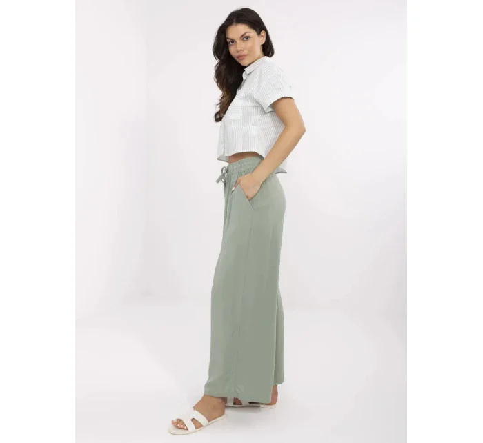 Spodnie model 21057952 pistacjowy - FPrice Spodnie model 21057952 pistacjowy - FPrice