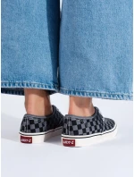 Pohodlné šedo-stříbrné tenisky dámské bez podpatku Pohodlné šedo-stříbrné tenisky dámské bez podpatku