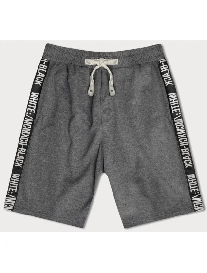 Tmavě šedé pánské kraťasy model 18612053 - J.STYLE