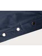 Tmavě modrá dámská bunda parka s kožešinou model 21246247 - J.STYLE Tmavě modrá dámská bunda parka s kožešinou model 21246247 - J.STYLE