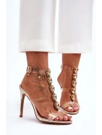 Vysoké Sandály D&A Zlaté model 21625845 - Boto Vysoké Sandály D&A Zlaté model 21625845 - Boto